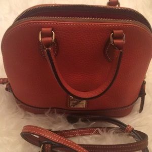 Dooney and bourke pebble bitsy bag tangerine